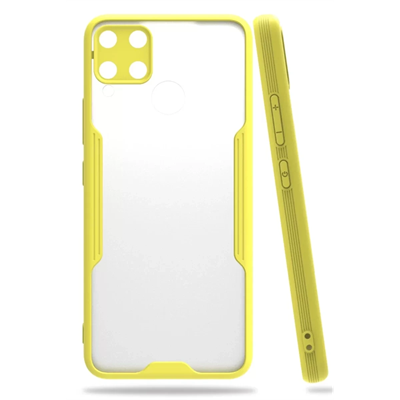 Realme C15 Kılıf Platin Silikon - Sarı