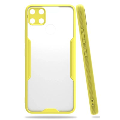 Realme C15 Kılıf Platin Silikon - Sarı