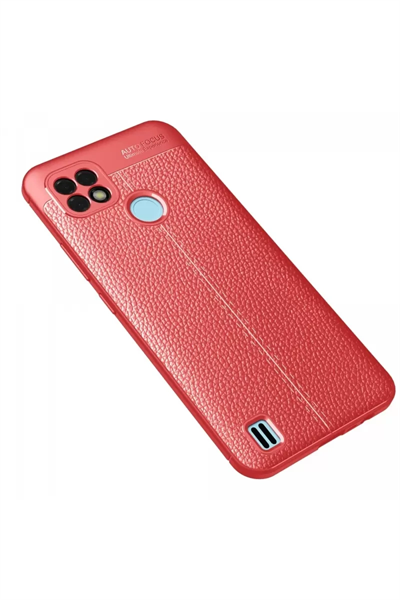 Realme C21 Kılıf Auto Focus Kapak - Kırmızı