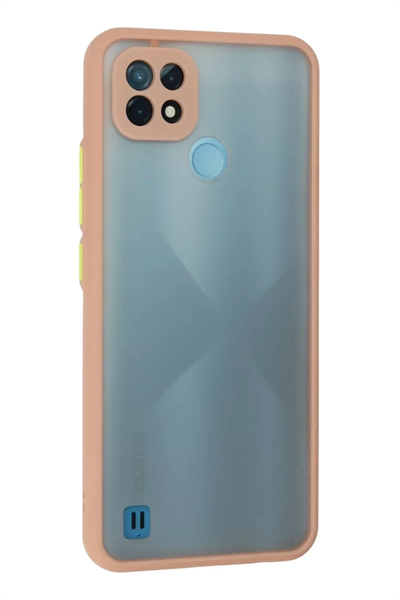 Realme C21 Kılıf Montreal Silikon Kapak - Pembe