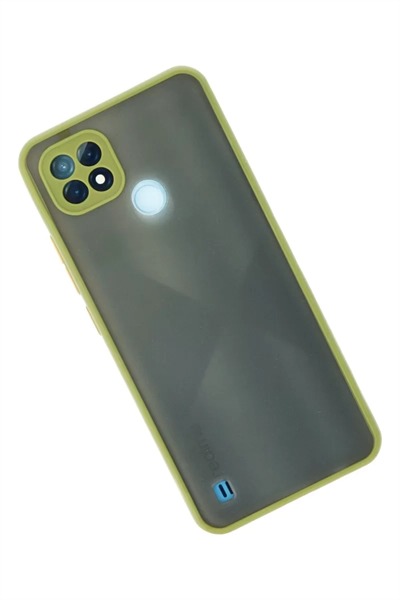 Realme C21 Kılıf Montreal Silikon Kapak - Açık Yeşil