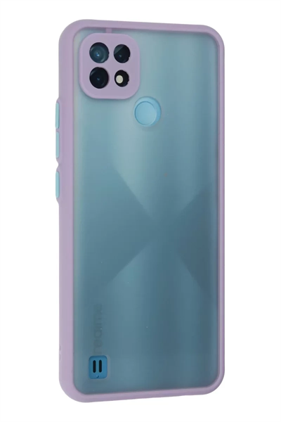 Realme C21 Kılıf Montreal Silikon Kapak - Mor