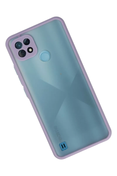 Realme C21 Kılıf Montreal Silikon Kapak - Mor