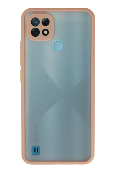 Realme C21 Kılıf Montreal Silikon Kapak - Pembe
