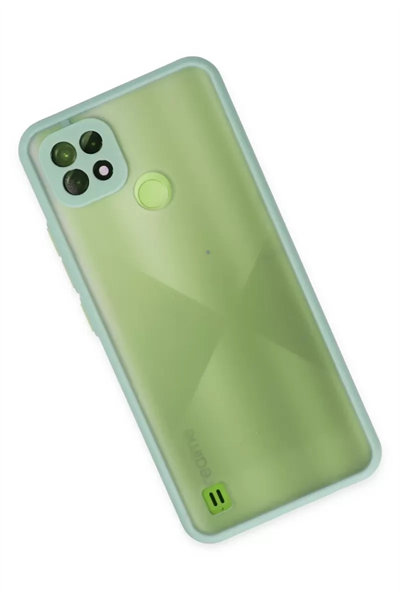Realme C21 Kılıf Montreal Silikon Kapak - Turkuaz