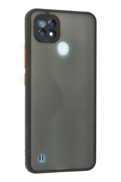 Realme C21 Kılıf Montreal Silikon Kapak - Siyah