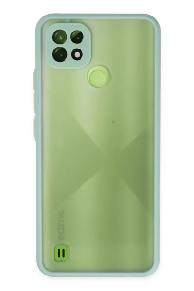Realme C21 Kılıf Montreal Silikon Kapak - Turkuaz