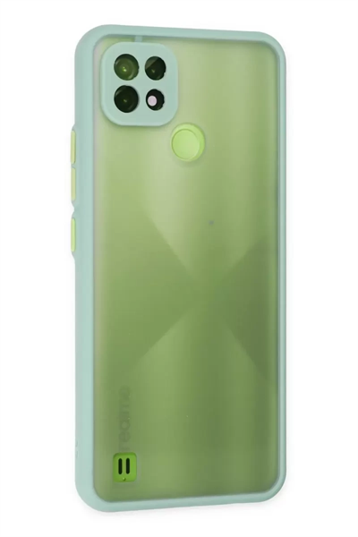 Realme C21 Kılıf Montreal Silikon Kapak - Turkuaz