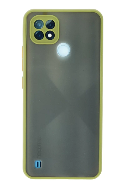 Realme C21 Kılıf Montreal Silikon Kapak - Açık Yeşil