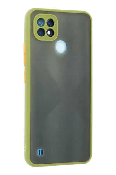 Realme C21 Kılıf Montreal Silikon Kapak - Açık Yeşil