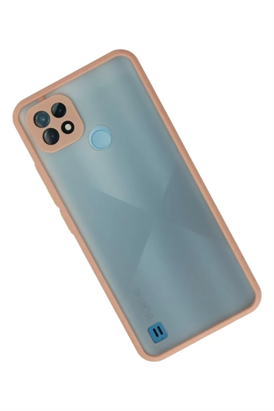 Realme C21 Kılıf Montreal Silikon Kapak - Pembe