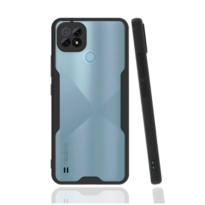 Realme C21 Kılıf Platin Silikon - Siyah