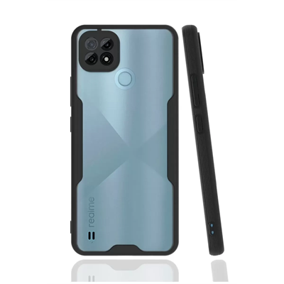 Realme C21 Kılıf Platin Silikon - Siyah