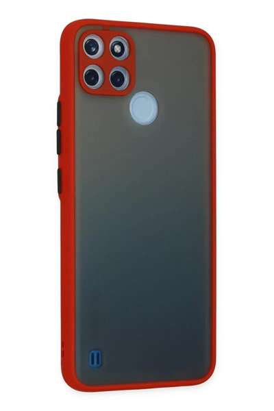 Realme C21Y Kılıf Montreal Silikon Kapak - Kırmızı
