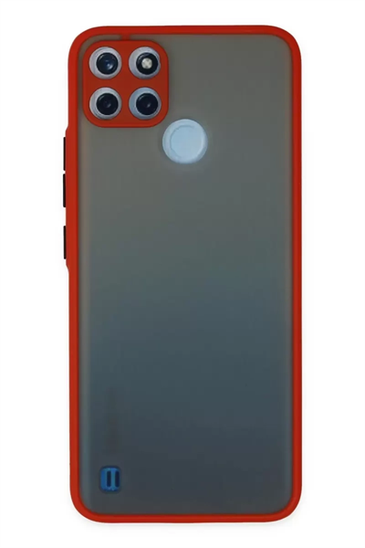 Realme C21Y Kılıf Montreal Silikon Kapak - Kırmızı