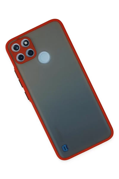 Realme C21Y Kılıf Montreal Silikon Kapak - Kırmızı