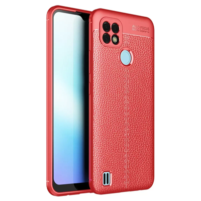 Realme C25 Kılıf Auto Focus Kapak - Kırmızı