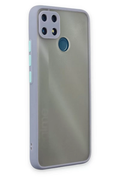 Realme C25 Kılıf Montreal Silikon Kapak - Gri