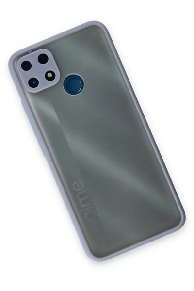 Realme C25 Kılıf Montreal Silikon Kapak - Gri
