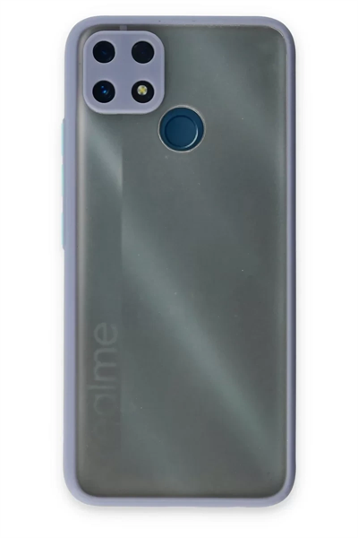 Realme C25 Kılıf Montreal Silikon Kapak - Gri