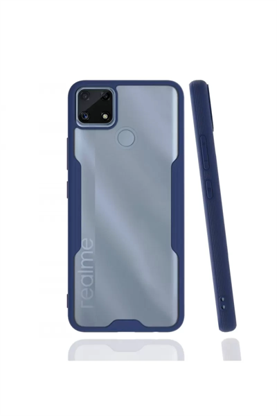 Realme C25 Kılıf Platin Silikon - Lacivert