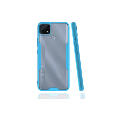 Realme C25 Kılıf Platin Silikon - Mavi