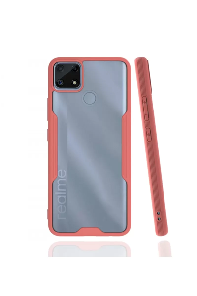 Realme C25 Kılıf Platin Silikon - Pembe