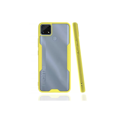 Realme C25 Kılıf Platin Silikon - Sarı