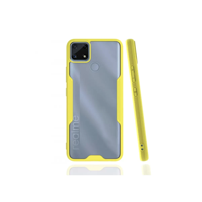 Realme C25 Kılıf Platin Silikon - Sarı