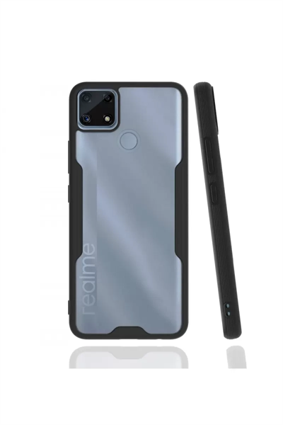 Realme C25 Kılıf Platin Silikon - Siyah
