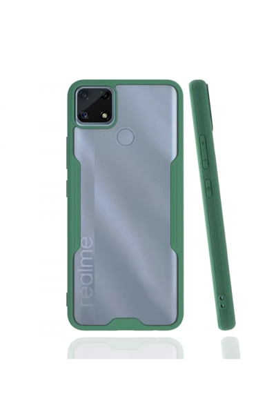Realme C25 Kılıf Platin Silikon - Yeşil