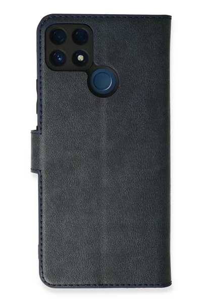 Realme C25 Kılıf Trend S Plus Kapaklı Kılıf - Lacivert