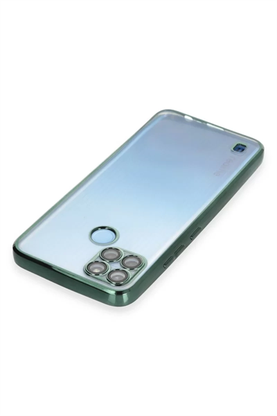 Realme C25Y Kılıf Lensli Silikon - Yeşil