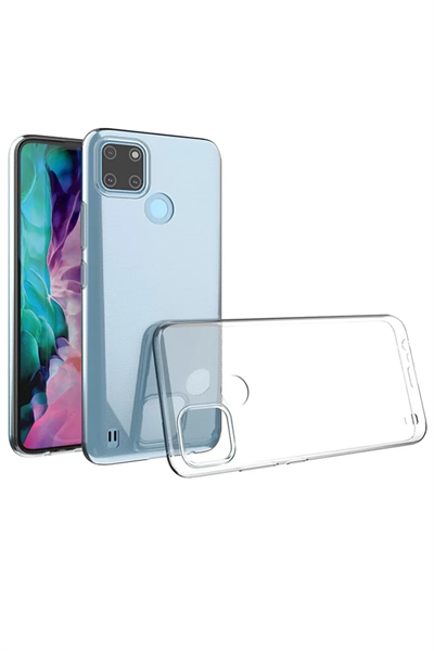 Realme C25Y Kılıf Lüx Şeffaf Silikon