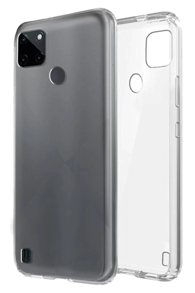Realme C25Y Kılıf Lüx Şeffaf Silikon