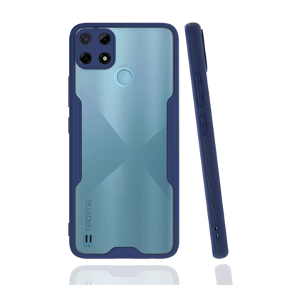 Realme C25Y Kılıf Platin Silikon - Lacivert
