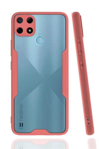 Realme C25Y Kılıf Platin Silikon - Pembe