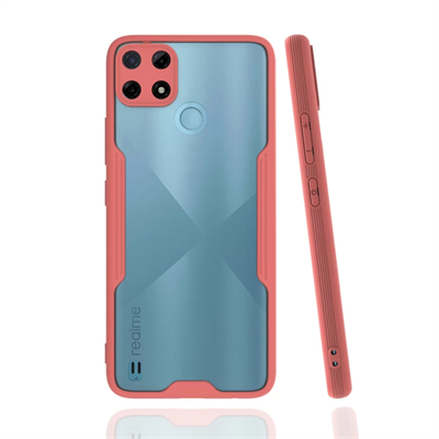 Realme C25Y Kılıf Platin Silikon - Pembe
