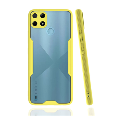 Realme C25Y Kılıf Platin Silikon - Sarı