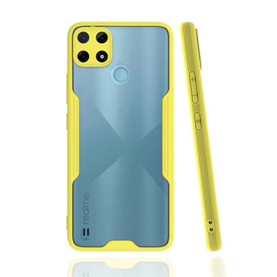 Realme C25Y Kılıf Platin Silikon - Sarı
