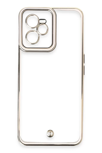 Realme C35 Kılıf Liva Lens Silikon - Beyaz