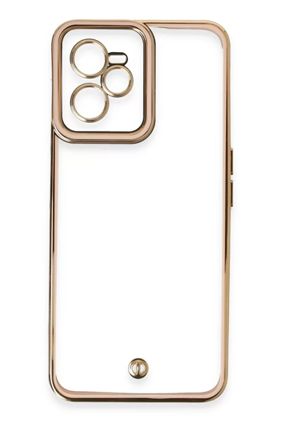 Realme C35 Kılıf Liva Lens Silikon - Pudra