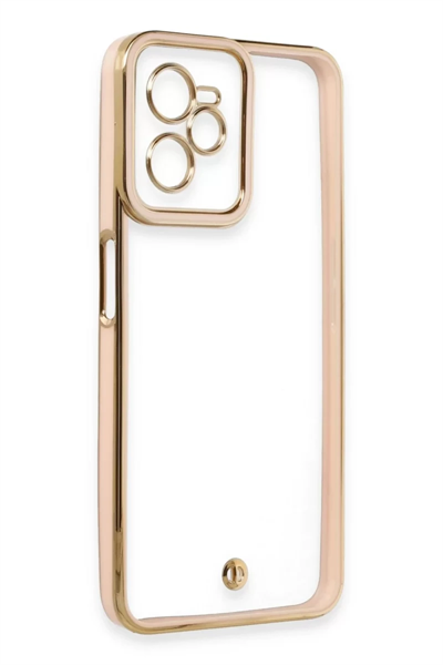 Realme C35 Kılıf Liva Lens Silikon - Pudra