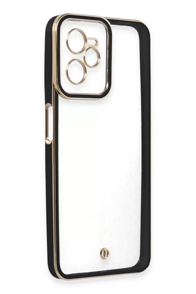 Realme C35 Kılıf Liva Lens Silikon - Siyah
