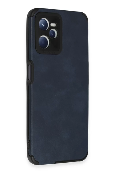Realme C35 Kılıf Loop Deri Silikon - Lacivert