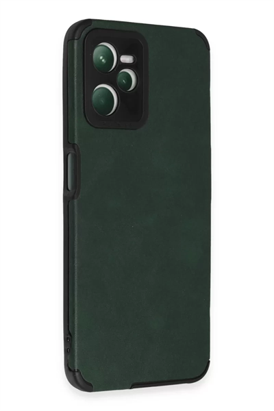 Realme C35 Kılıf Loop Deri Silikon - Yeşil