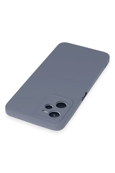Realme C35 Kılıf Nano içi Kadife Silikon - Gri