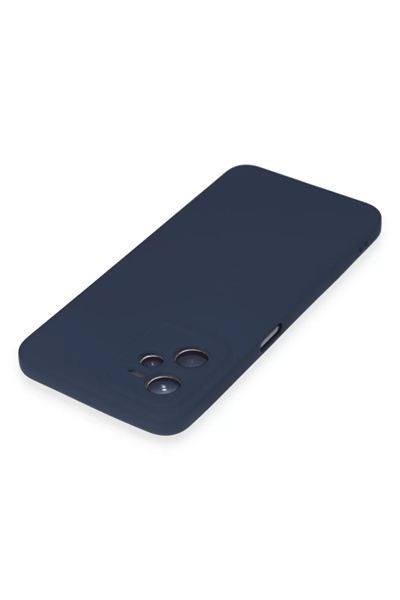 Realme C35 Kılıf Nano içi Kadife Silikon - Lacivert