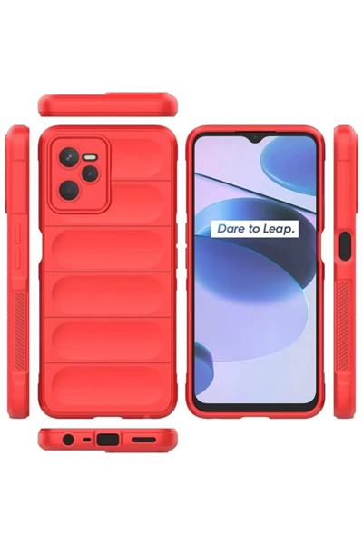 Realme C35 Kılıf Optimum Silikon - Kırmızı
