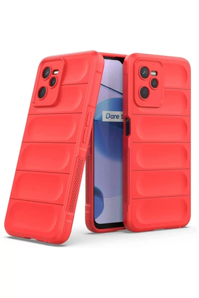 Realme C35 Kılıf Optimum Silikon - Kırmızı